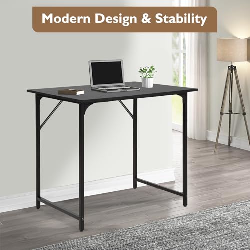 BestOffice Computer Desk,Home Office Desk, Modern Simple Style for Home Office Study Writing (Black, 32 Inch) - color: Black, size: 32 Inch