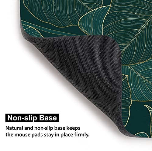 Audimi Small Mouse Pad 6 x 8 Inch, Mini Mouse Pad Thick for Laptop Wireless Mouse Home Office Travel, Portable & Washable (Tropical Leaves) - color: Tropical Leaves