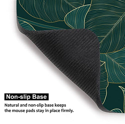 Audimi Small Mouse Pad 6 x 8 Inch, Mini Mouse Pad Thick for Laptop Wireless Mouse Home Office Travel, Portable & Washable (Tropical Leaves) - color: Tropical Leaves