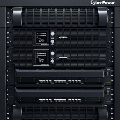 CyberPower OR1000PFCRT2U PFC Sinewave UPS Battery Backup | 1000VA/700W, 8 Outlets, AVR, 2U Rack/Tower, UL Certified - style: 1000VA