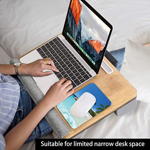 Small Mouse Pad 6 x 8 Inch, Audimi Mini Mouse Pad Thick for Laptop Wireless Mouse Home Office Travel, Portable & Washable (Beach) - color: Summer Beach