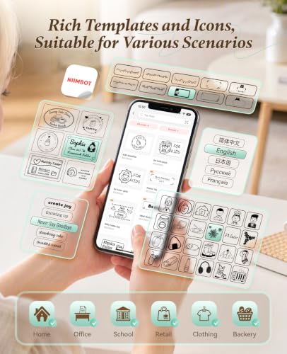 NIIMBOT B21 Label Maker, 2 Inch Portable Inkless Label Machine, Mint Green - color: Mint Green