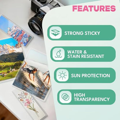 100 Pack Self-Sealing Laminating Pouches 5x7 Inch,10 Mil Thick Double-Sided Self Adhesive Lamination Pouches,Waterproof Photo Laminating Sheets No Laminator Machine Need - size: 5.4x7.4"_10Mil, style: 100PCS