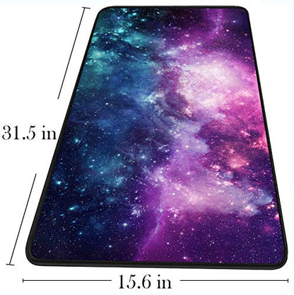 Gaming Mouse Pad,31.5x15.7x0.12 inch Waterproof Computer Keyboard Mouse Mat - color: Galaxy, size: 31.5L x 15.7W inches