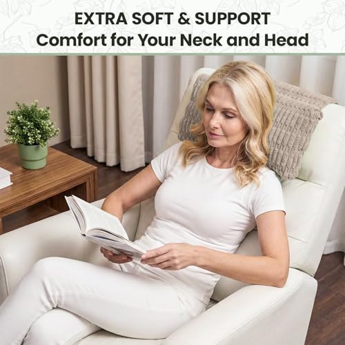 Recliner Pillow, Adjustable Neck Pillow for Recliner - color: Light Brown