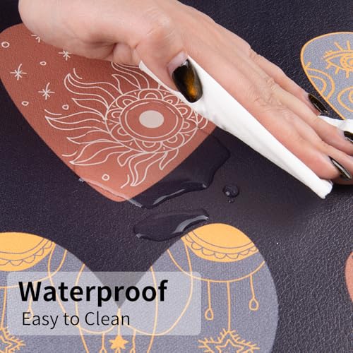 Colorful Star Magic Heart Large PU Leather Mouse Pad, 31.5" x 15.7" - color: Magic Heart, size: 31.5" x 15.7"