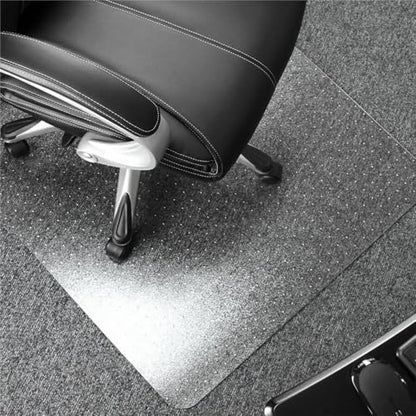 Floortex Polycarbonate Chair Mat 47" x 35" for Low/Medium Pile Carpets, Clear - size: 35" x 47"