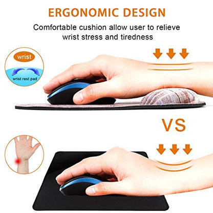 ToLuLu Ergonomic Mouse Pad with Wrist Rest Support, Gel Cute Mouse Pads Non Slip Rubber Base Mousepad, Mouse Wrist Rest Pad for Laptop Computer Home Office Working Gaming Pain Relief, Eiffel Tower - color: Eiffel Tower