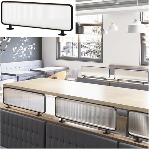 Desk Privacy Panel – Iron Divider for Enhanced Focus & Privacy in Offices & Dining Areas - Stylish Workspace Partition for Increased Productivity & Concentration - color: Black, size: 30x70cm/11.81x27.55in