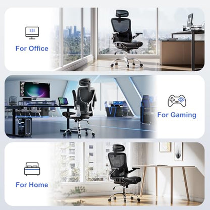 marrap Ergonomic Office Chair, Adjustable Lumbar Support