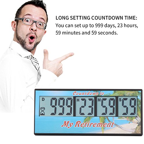 A AIMILAR Digital Retirement Countdown Timer 999 Days Count Down Timer - color: Retirement