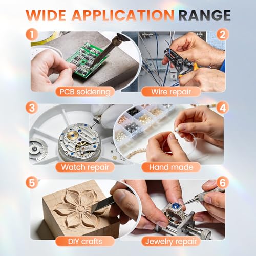 Soldering Helping Hands with LED Light and Magnifier