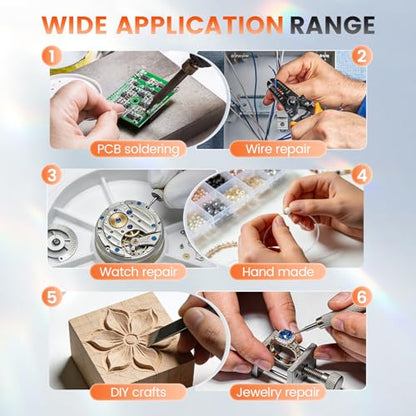 Soldering Helping Hands with LED Light and Magnifier