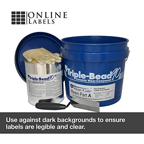 8.5 x 5.5 Blockout Shipping Labels (Laser Printers Only) - Pack of 50 Labels, 25 Sheets - OnlineLabels - size: 25 Sheet Pack