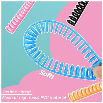 Rayson PROC1230BU Click Binding Spines, Easy Edit Spines, 1/2" Diameter, 90 Sheets Capacity, Blue, 30/Box - color: Blue