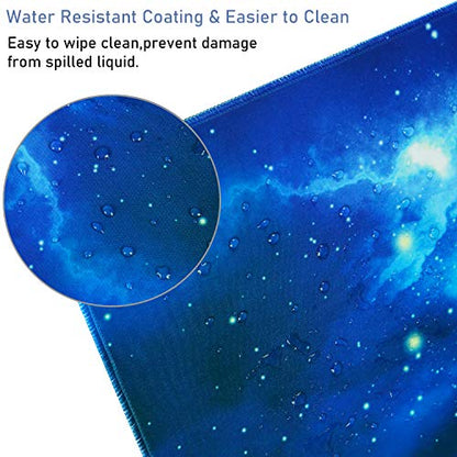 Extended Large Mouse Pad, Gaming Mouse Pad with Nonslip Base- Blue - color: Blue, size: 31.5L x 15.7W inches
