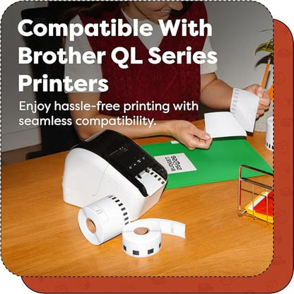 Replacement for Brother DK-1209, 1.1x2.4 Inches Thermal Barcode Labels - size: 1.1" X 2.4" - 1209
