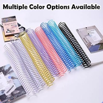 100 Pack Spiral Binding Coils, 4:1 Pitch, 3/4 Inch 170 Sheet Capacity - color: Black, size: 3/4 Inch (180 Sheet Capacity)