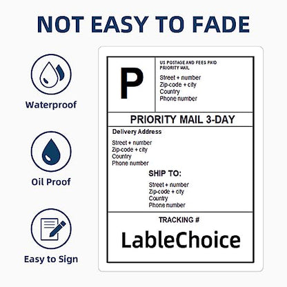 100 Sheets 400 Pcs 4"x5" 4 Up Shipping Address Labels for Laser & Inkjet Printers, Permanent Adhesive 4 per Page Shipping Labels, 4 to a Page Labels, 4 Stickers per Sheet - size: 4"x5"--400 Labels