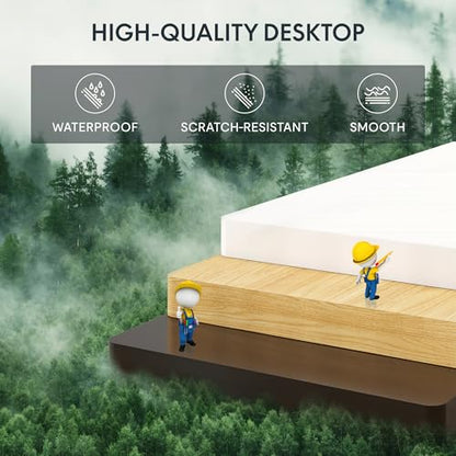 FLEXISPOT 63x24 Inch Electric Standing Desk, White - color: White, size: 63"x24"