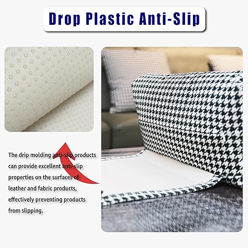 Velvet Recliner Headrest Pillow, Non-Slip Neck Support, Houndstooth - color: Houndstooth