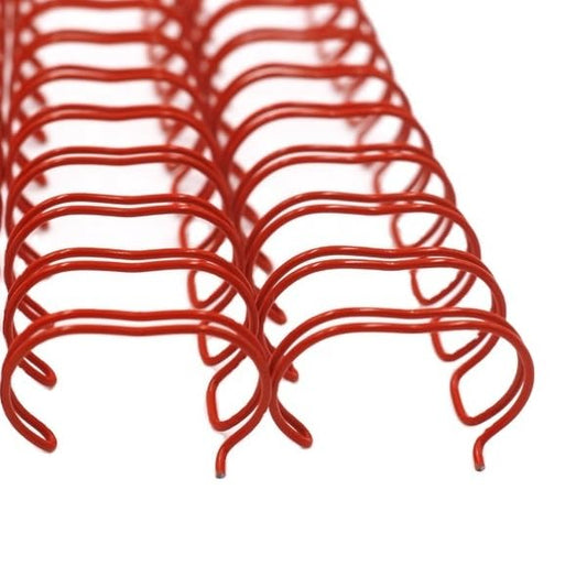Premium Double Loop Binding Wires, 2:1 Pitch, 21-Loop, 11 Inch Length, for Letter Size Sheets (RED, 1/2" - 50PK) - color: Red, size: 1/2" - 50PK