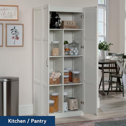 Sauder Select Storage Cabinet/ Pantry cabinets, White finish - color: Soft White