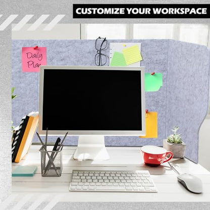 Dunzoom Large Desk Dividers for Students Acoustic Portable Fold Classroom Table Privacy Felt Boards for Workstation Office Home Furniture Partition Dividers (Classic,47.3 x 15.7 x 19.7 Inch) - size: 47.3 x 15.7 x 19.7 Inch, style: Classic