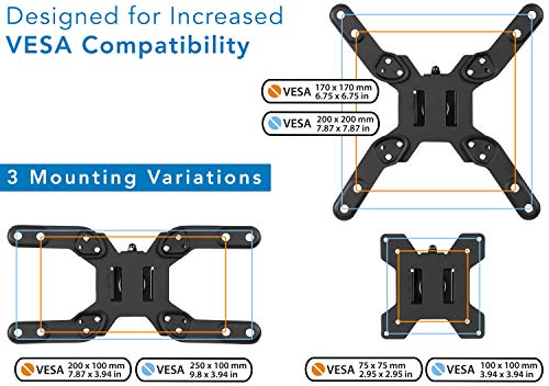 Mount-It! Large Monitor Desk Mount, VESA 200, up to 42" | Full motion arm with clamp and grommet base fits large and ultrawide monitors.
