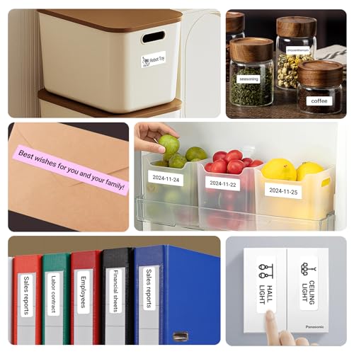 ORGBRO Label Maker Machine with Tape, X1 Bluetooth Mini Label Printer - color: Random Color