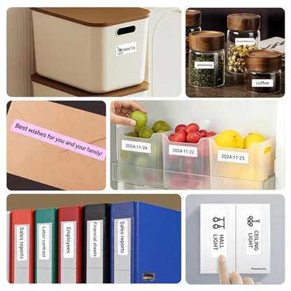 ORGBRO Label Maker Machine with Tape, X1 Bluetooth Mini Label Printer - color: Random Color