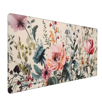 35.4 x 15.7 in, Waterproof XXL Large Mouse Pad for Desk, Extended Keyboard Mouse Mat for Computer Office, Big Laptop Mouse pad, Gaming Pc-Weeds and Flowers - color: Weeds and Flowers