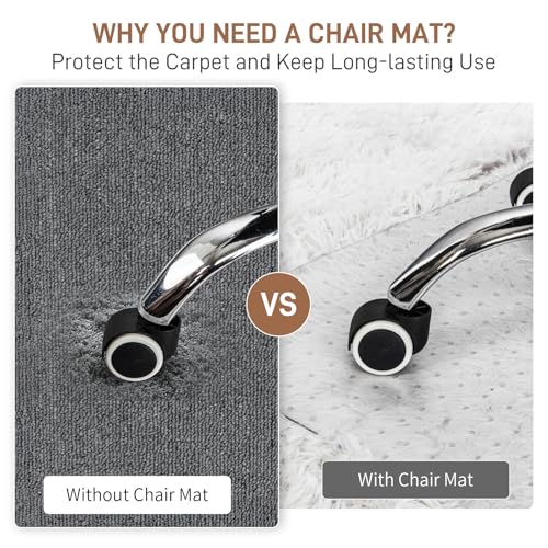 Winado Office Chair Mat, 36 x 48 in Non-Slip Carpet Floor Protector, 2 Pack - size: 36" x 48" for Carpet with Lip (2 Pack)