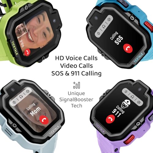 TickTalk5 Kids Smart Watch with GPS Tracker, Calls, Texts and SOS Ages 3-12 | Kids Smartwatch with HD Calling, SMS, GPS Tracking, Parental Controls, Music & Wellness