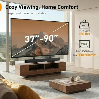 Perlegear Universal TV Stand Legs for 37–90 inch TVs up to 150 lbs - size: 37-90 inch
