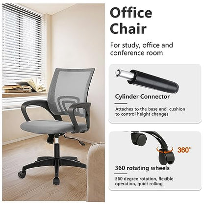 PayLessHere | Office Chair | Grey | Pack of 2 | with Lumbar Support - color: Grey, style: pack of 2