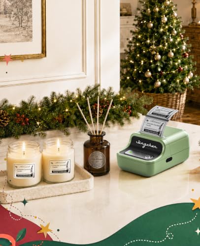 NIIMBOT B21 Label Maker Thermal Label Printer, Good Idea for Home Organization Office Business, 50x30mm Label-230Pcs - color: Green