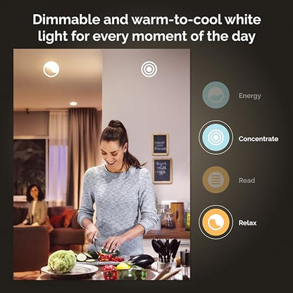 Philips Hue White and Color Ambiance Centris Smart LED Ceiling Light - Includes (1) Color Changing Light Fixture in White with 4 Individually Adjustable Spotlights - Works with Voice - style: 4 Spotlights