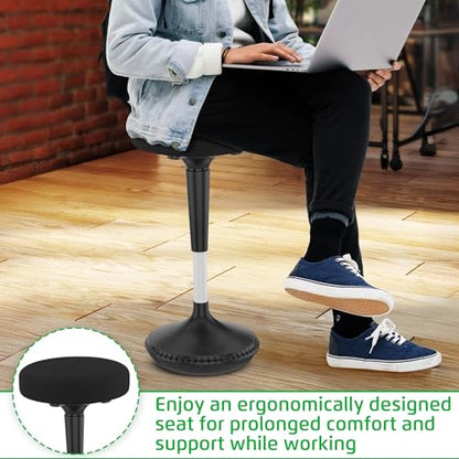 Wobble Stool Standing Desk, Flexible Seating Adjustable Office Ergonomic Seating, Wobble Stools for Alternative Classroom Seating, Active ADHD Chair, Wiggle Chairs