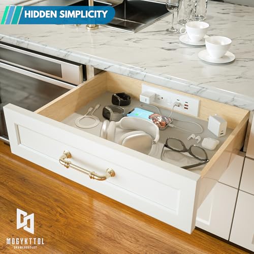 in-Drawer Outlet Kit, 2 AC Outlets, Power Switch with Overload Protection - size: PD20W (2 AC)