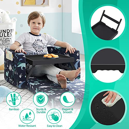 Artmeer FSC 100% Bamboo Bed Tray with Folding Legs, X-Large, Black | X-large FSC 100% bamboo bed tray with folding legs, handles and extra legroom for meals, laptops and reading. - color: Black, size: X-Large