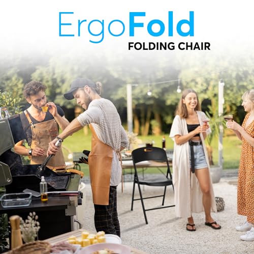 Oline Folding Chair, Indoor Outdoor Plastic Commercial Stackable Foldable Guest Chairs for Events Office Wedding Party Picnic Kitchen Dining, 350lb Capacity (Black, 6 Pack) - color: Black, size: 6 Pack