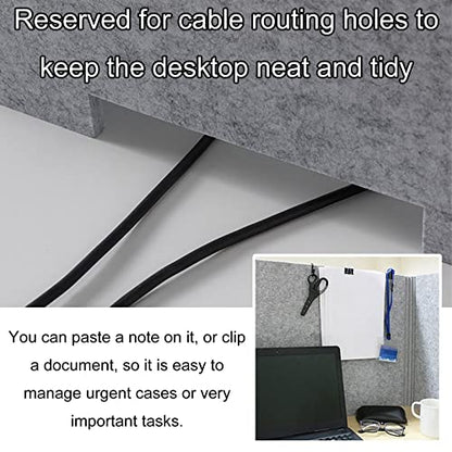 Desk Dividers Desk Panel Desktop Privacy Panel, 24" 32" 40" Freestanding Stand Up 3 Panels Privacy Acoustic Panel, Sound Absorbing Acoustic Desk Divider For Remote Office ( Size : 60cm(23.6in) ) - size: 60cm(23.6in)