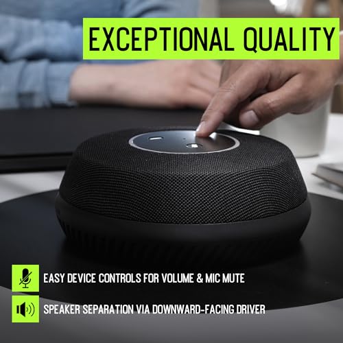Shure Stem Table Array Speakerphone, 9 Built-in Microphones, Enhanced Audio, Echo Cancellation & Auto Gain Control, Quick & Easy Setup, PoE+, Compatible with Leading Video Conferencing Platforms