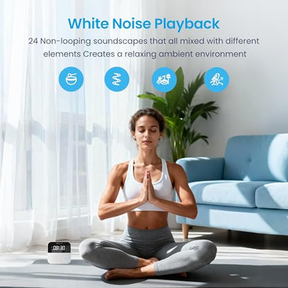 SmartCuckoo Wi-Fi Alarm Clock Radio with Sleep Sounds & Voice Reminder