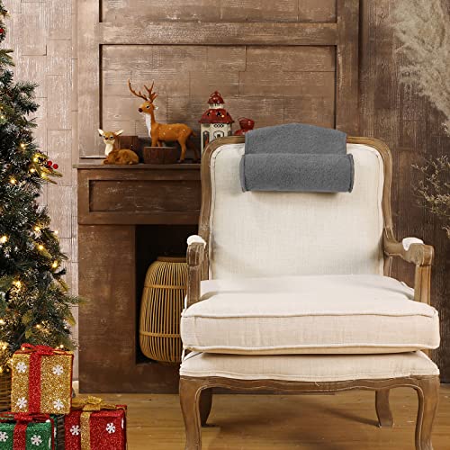 Weysat Recliner Pillow Neck Head Support Roll Non Slip Fleece Adjustable Neck Chair Headrest Cushion for Travel Home Office Recliner Couch Sofa Armchair Support and Pain Relief(Gray) - color: Gray
