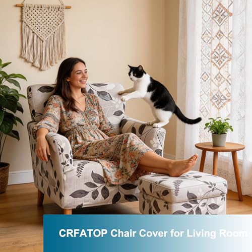 CRFATOP Accent Chair Cover, Stretch Armchair Slipcover for Living Room - color: Color A05