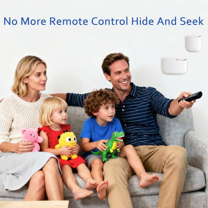 Remote Holder Wall Mount TV FAN Remote Control Holder Bedside Caddy Wall Organizer Phone Holder for Office Adhesive Media Player Controller Holder Box Tray Home Desk Nightstand 1 BIG 2 SMALL WHITE - color: 1BIG2SAMLL WHITE