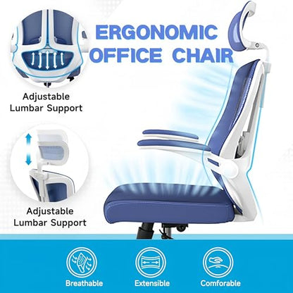 Office Chair (Blue) - color: Blue