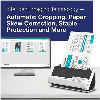 Epson DS-C490 Duplex Desktop Document Scanner 20-Page Auto Feeder
